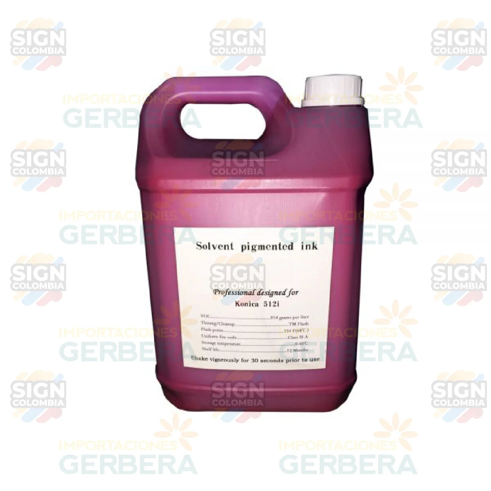 Tinta solvente Konica para 30PL-80PL (5L) - SIGN COLOMBIA Plotter de corte